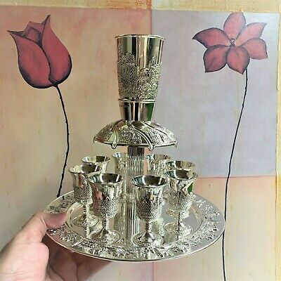 Silver Kiddush Wine Fountains